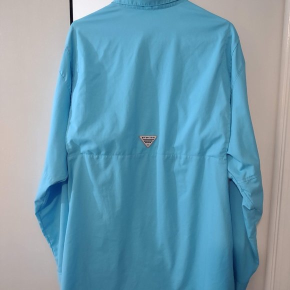 Columbia PFG LS Bonehead Bahama Men's Fishing Shirt, Blue  XL - Picture 4 of 4